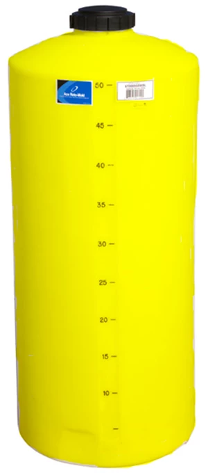 VERT TANK; 55 GAL, YELLOW